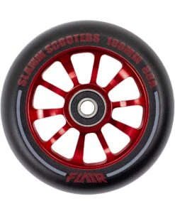 Stuntstep Wiel Aluminium 100mm Slamm Flair 2.0 Met Abec 9 Lagers In Color Zwart -Rijden Speelgoed Winkel SL580 2 Slamm 100mm Flair 2.0 Alloy Core Wheel Red speelactief.nl