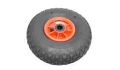 Wiel Met Rode Kunststof Velg.