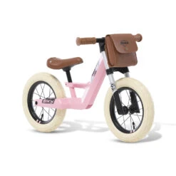BERG BIKY Retro Pink Loopfiets 12 ” Inch Luchtbanden -Rijden Speelgoed Winkel bergtoys biky retro pink 12 inch loopfiets speelactief.nl