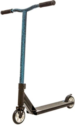 Stuntstep Crisp Blaster 20/20 Black/Blue Cracking -Rijden Speelgoed Winkel crisp blaster 2020 pro scooter black blue cracked speelactief.nl 1