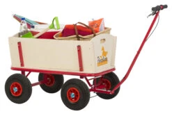 Pinolino Bolderwagen Hout Met Rem -Rijden Speelgoed Winkel pinolino bolderwagen bolderkar kinderwagen til met rem 1