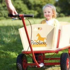 Pinolino Bolderwagen Hout Met Rem -Rijden Speelgoed Winkel pinolino bolderwagen bolderkar kinderwagen til met rem 2