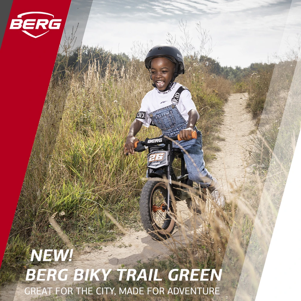BERG BIKY Trial Groen Loopfiets 12 Inch Handrem 4 BERG BIKY Trial Groen Loopfiets 12 Inch Handrem - Afbeelding 4