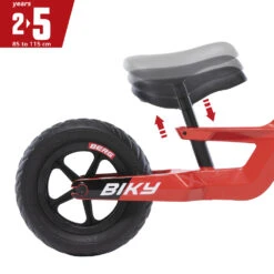 BERG Biky Mini Red Loopfiets 10 ” Inch EVA Banden -Rijden Speelgoed Winkel preview 8715839077742 05 BERG Biky MiniRed Zadelverstelling