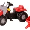 Rollykid Massey Ferguson Voorlader En Aanhangwagen Traptractor