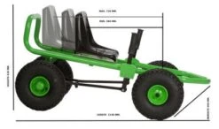 AluCart 4 Wiel Skelter Professioneel Gebruik