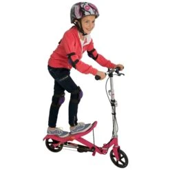 SpaceScooter X580 Pink Space Scooter Roze -Rijden Speelgoed Winkel spacescooter step autoped pink 3