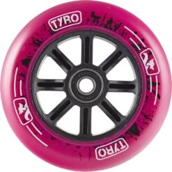 Longway Stuntstep Wielen 110mm Universeel PE Velg Pink -Rijden Speelgoed Winkel stuntstep wiel 110mm kunststof velg abec9 lagers roze speelactief.nl 3