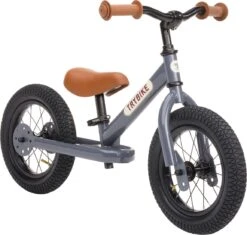 Trybike Steel Steelgrey 2in1 Loopfiets -Rijden Speelgoed Winkel trybike loopfiets 2 in 1 staal grijs 2